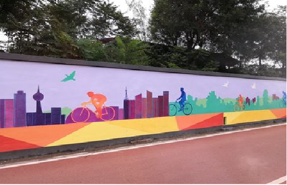 蒙自墙体彩绘-围墙