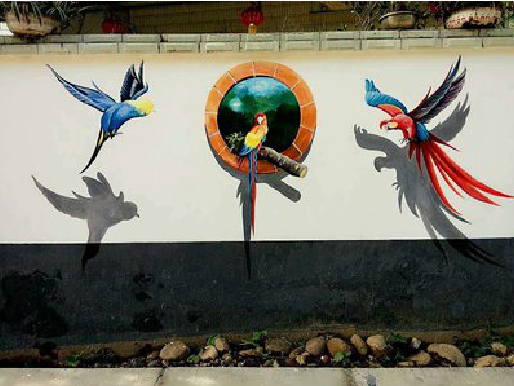 蒙自视觉错位-3D墙绘设计