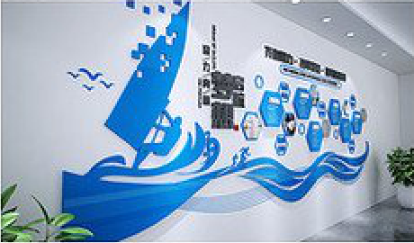 蒙自海浪主题文化墙如何设计？