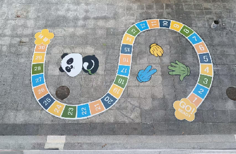 蒙自地面游戏彩绘