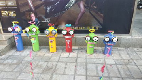 蒙自商业区彩绘