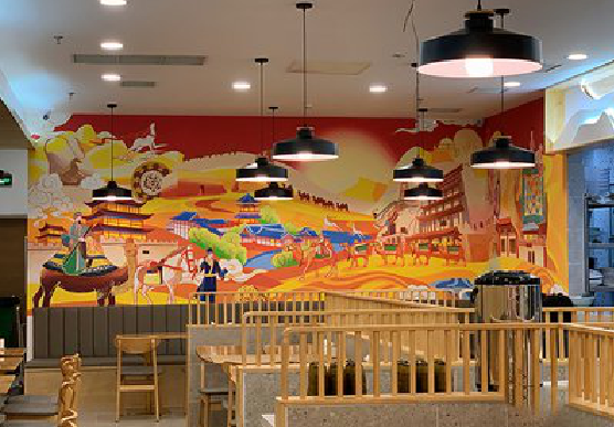 蒙自商业空间彩绘介绍。