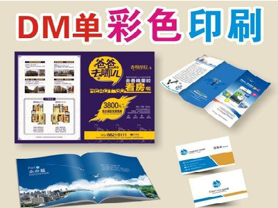 蒙自单页印刷，色彩搭配简单。